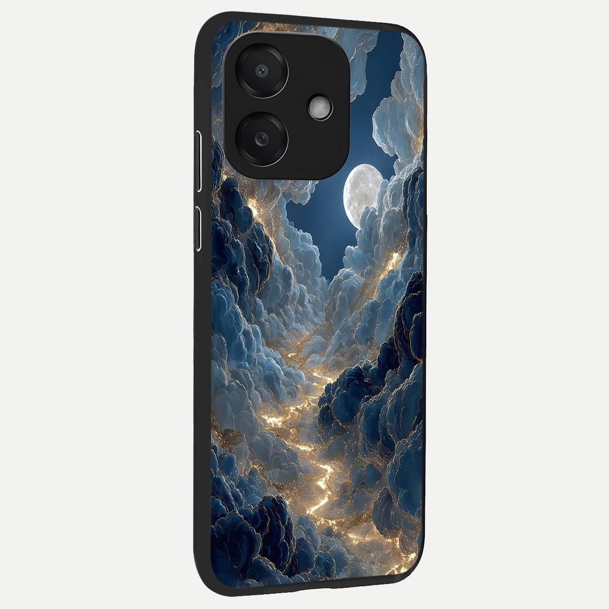  Celestial Cloud Road back cover For Oppo A3x 5G slim fit glass case with vibrant aesthetic design