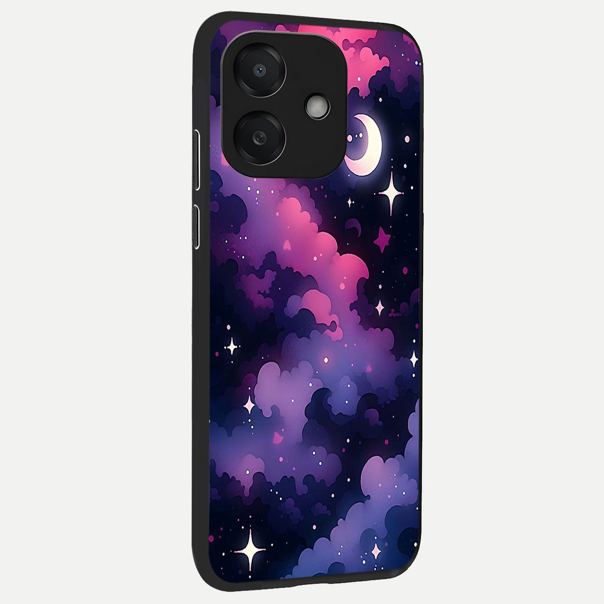  Celestial Moon Magic back cover For Oppo A3x 5G slim fit glass case with vibrant aesthetic design