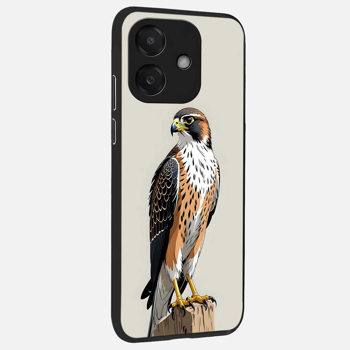  Clever Eagle back cover For Oppo A3x 5G slim fit glass case with vibrant aesthetic design