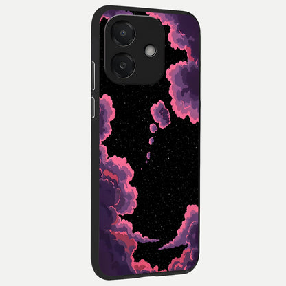  Cosmic Cloud Journey back cover For Oppo A3x 5G slim fit glass case with vibrant aesthetic design
