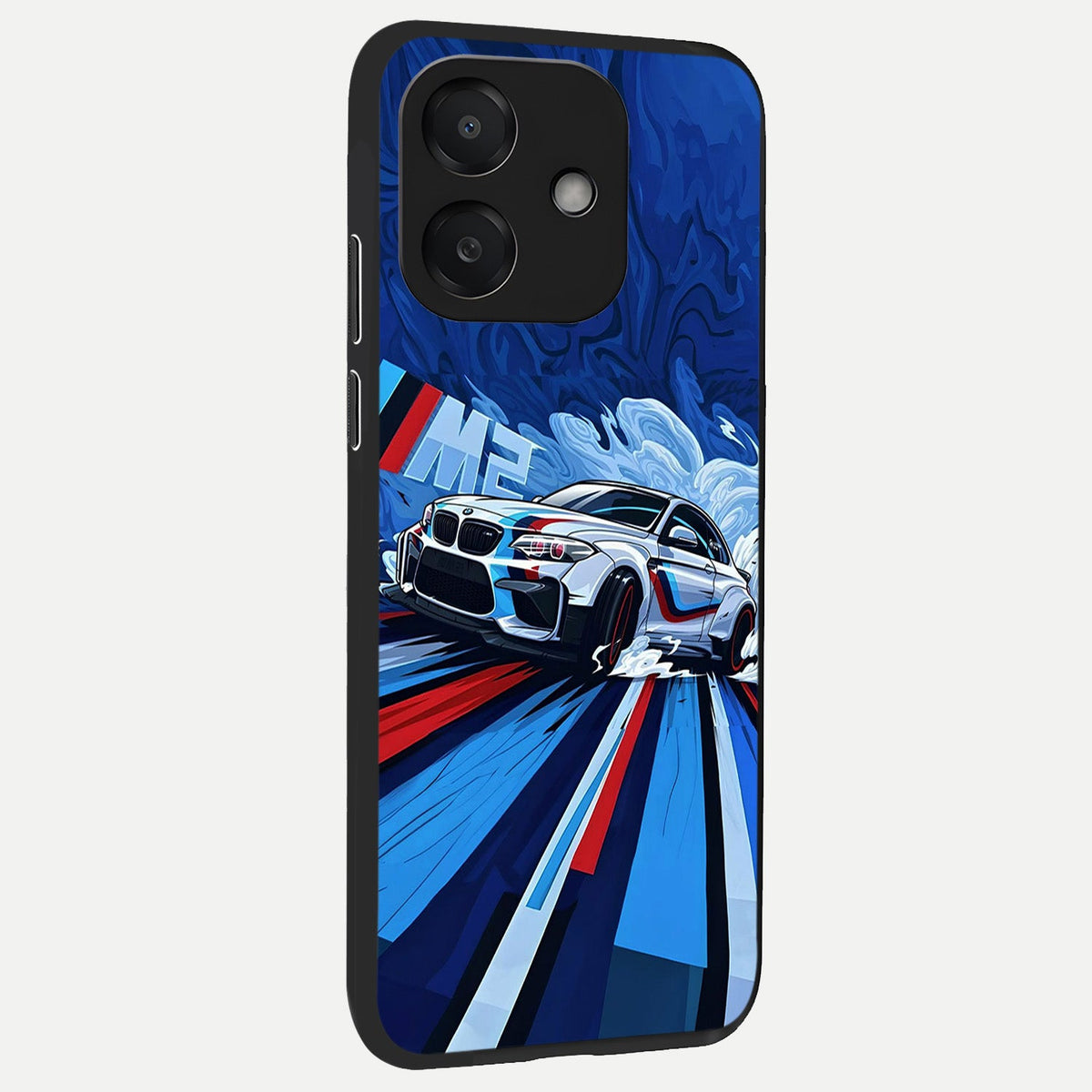  Drift Power Rush back cover For Oppo A3x 5G slim fit glass case with vibrant aesthetic design