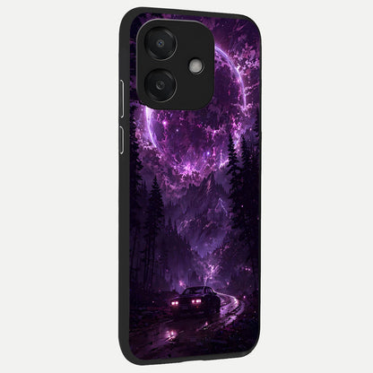  Eternal Cosmic Drive back cover For Oppo A3x 5G slim fit glass case with vibrant aesthetic design