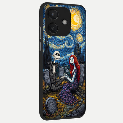  Eternal Night Love back cover For Oppo A3x 5G slim fit glass case with vibrant aesthetic design