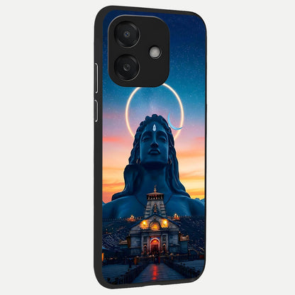  Eternal Shiva Aura back cover For Oppo A3x 5G slim fit glass case with vibrant aesthetic design