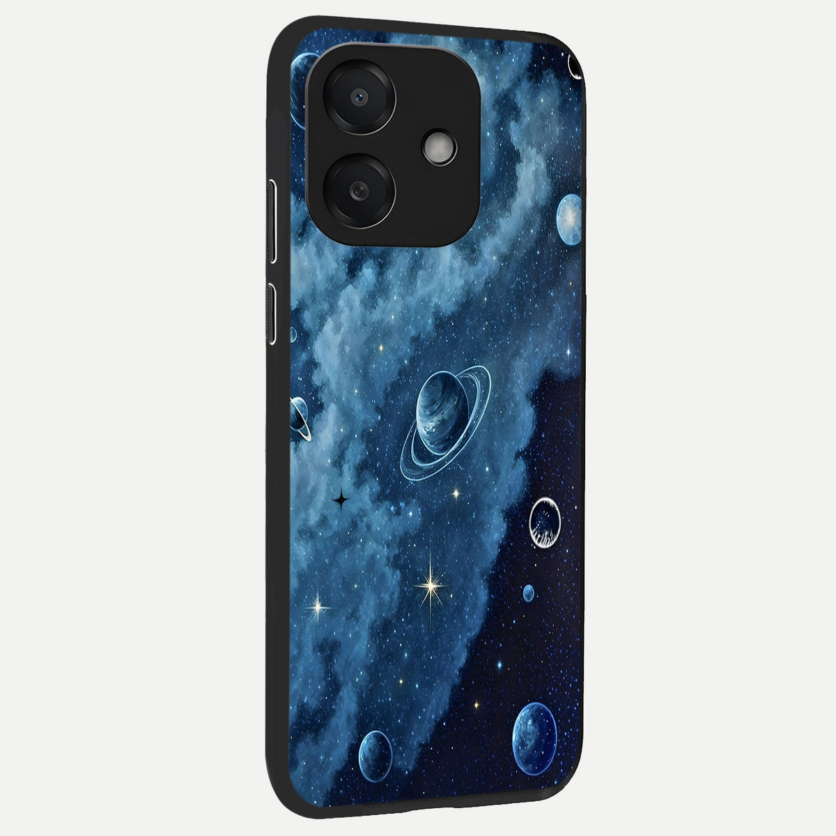  Galaxy Dream Space back cover For Oppo A3x 5G slim fit glass case with vibrant aesthetic design