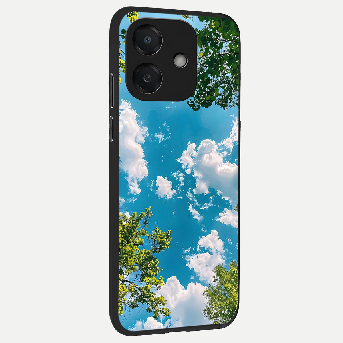  Green Moon Energy back cover For Oppo A3x 5G slim fit glass case with vibrant aesthetic design
