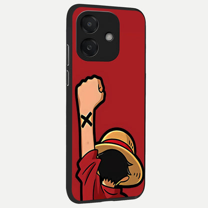  Luffy X Spirit back cover For Oppo A3x 5G slim fit glass case with vibrant aesthetic design