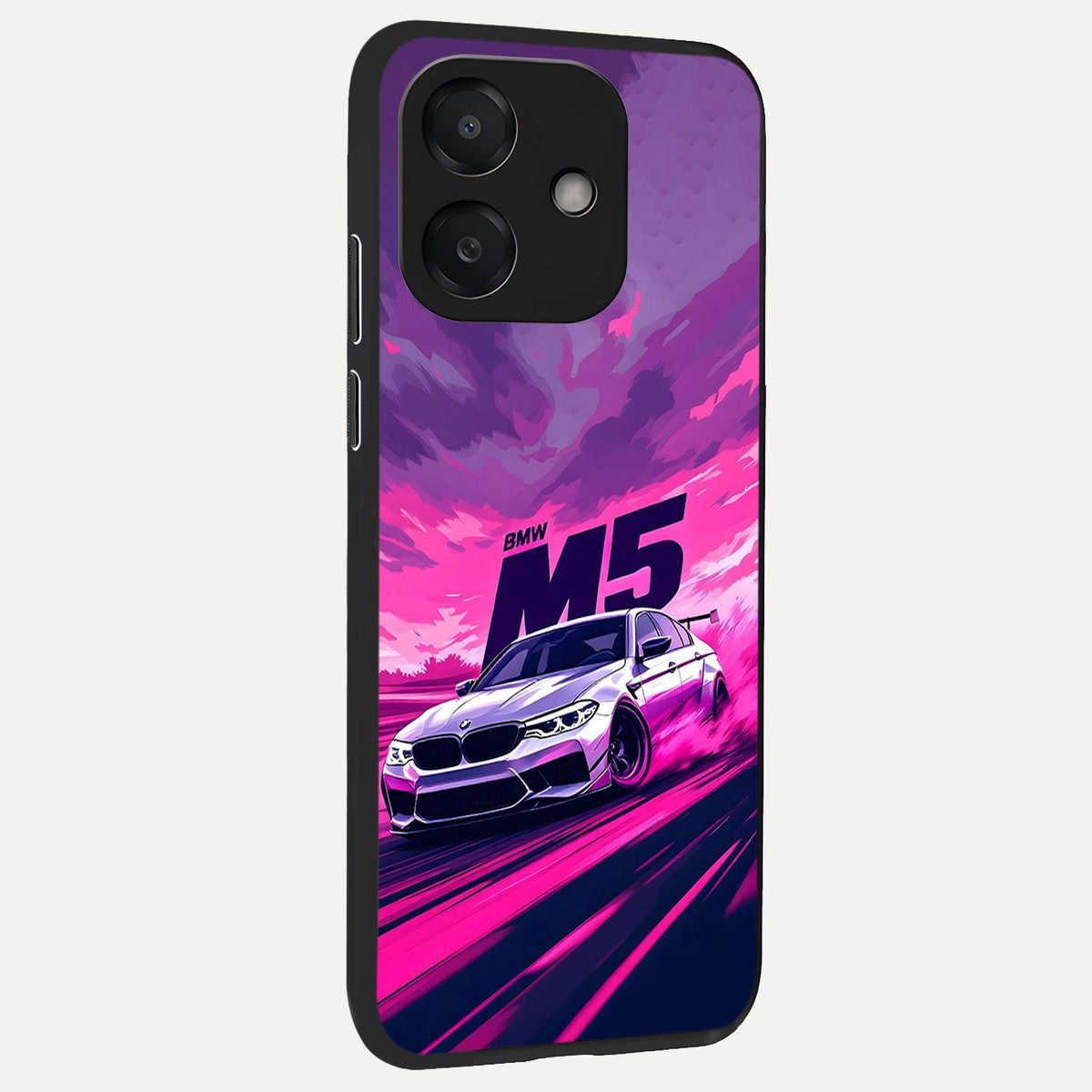  MS Neon Car back cover For Oppo A3x 5G slim fit glass case with vibrant aesthetic design