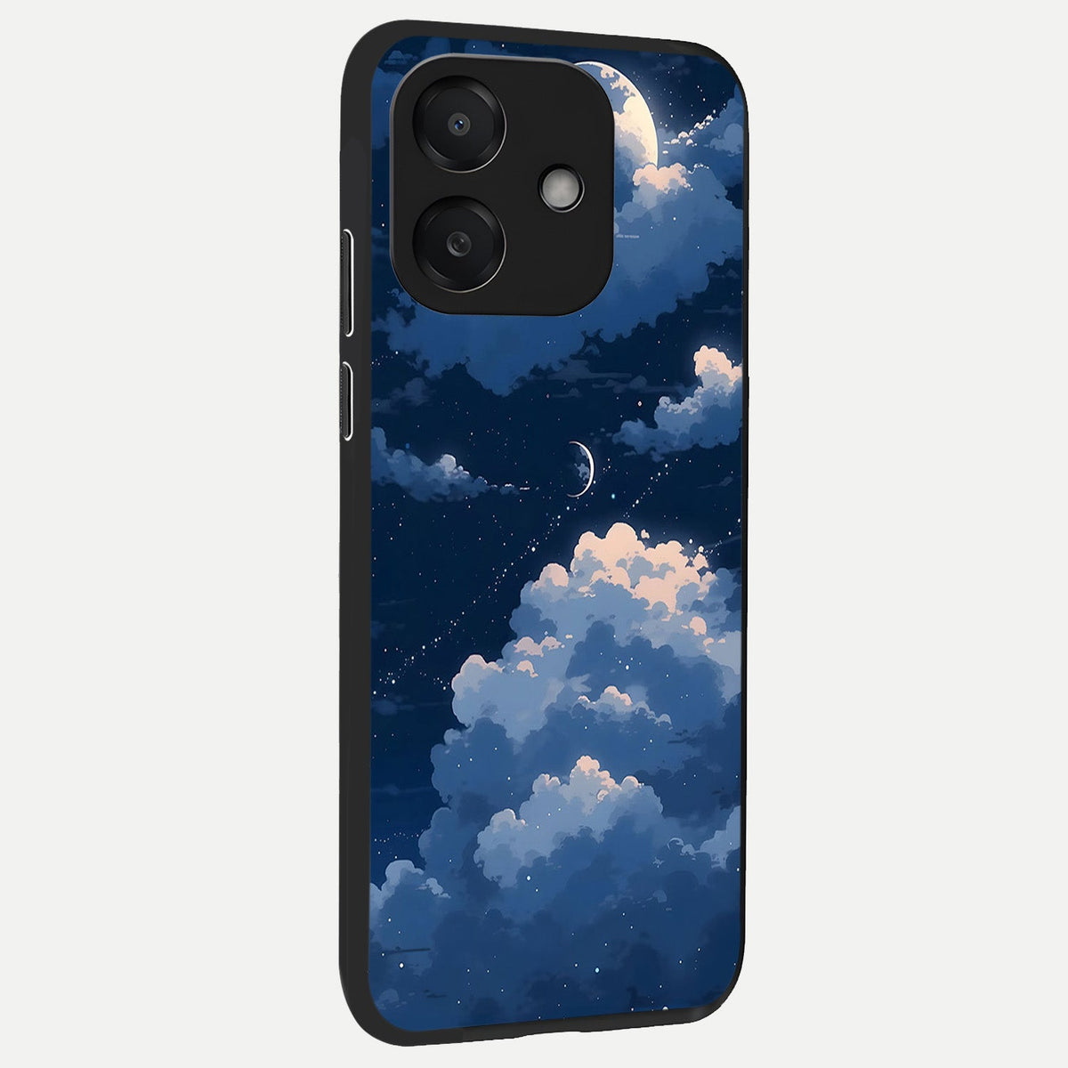  Moon Dream Haze back cover For Oppo A3x 5G slim fit glass case with vibrant aesthetic design