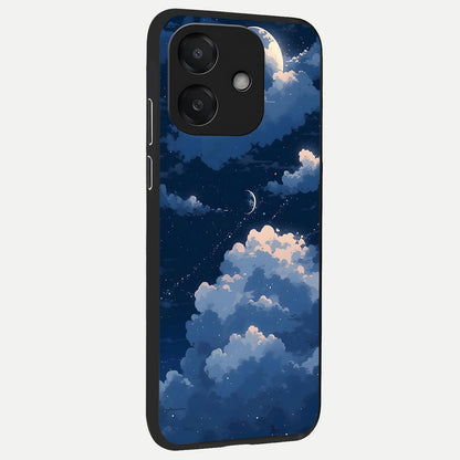  Moon Dream Haze back cover For Oppo A3x 5G slim fit glass case with vibrant aesthetic design