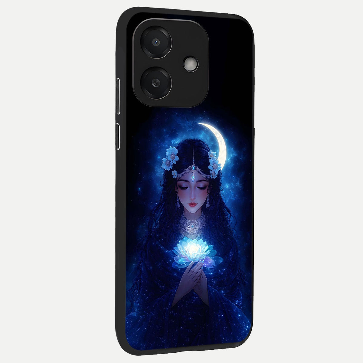  Mystic Moon Queen back cover For Oppo A3x 5G slim fit glass case with vibrant aesthetic design