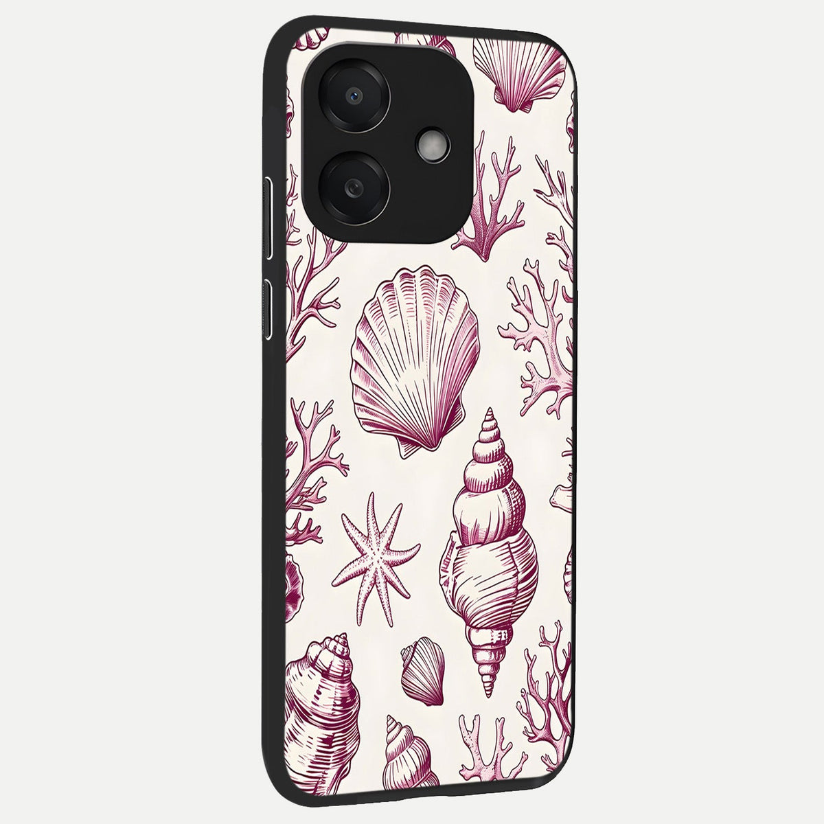  Pink Power Sparks back cover For Oppo A3x 5G slim fit glass case with vibrant aesthetic design