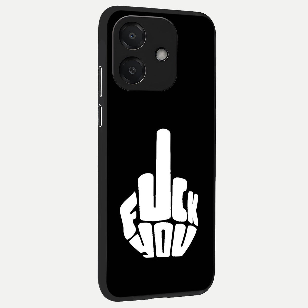  Rebel Mode On back cover For Oppo A3x 5G slim fit glass case with vibrant aesthetic design