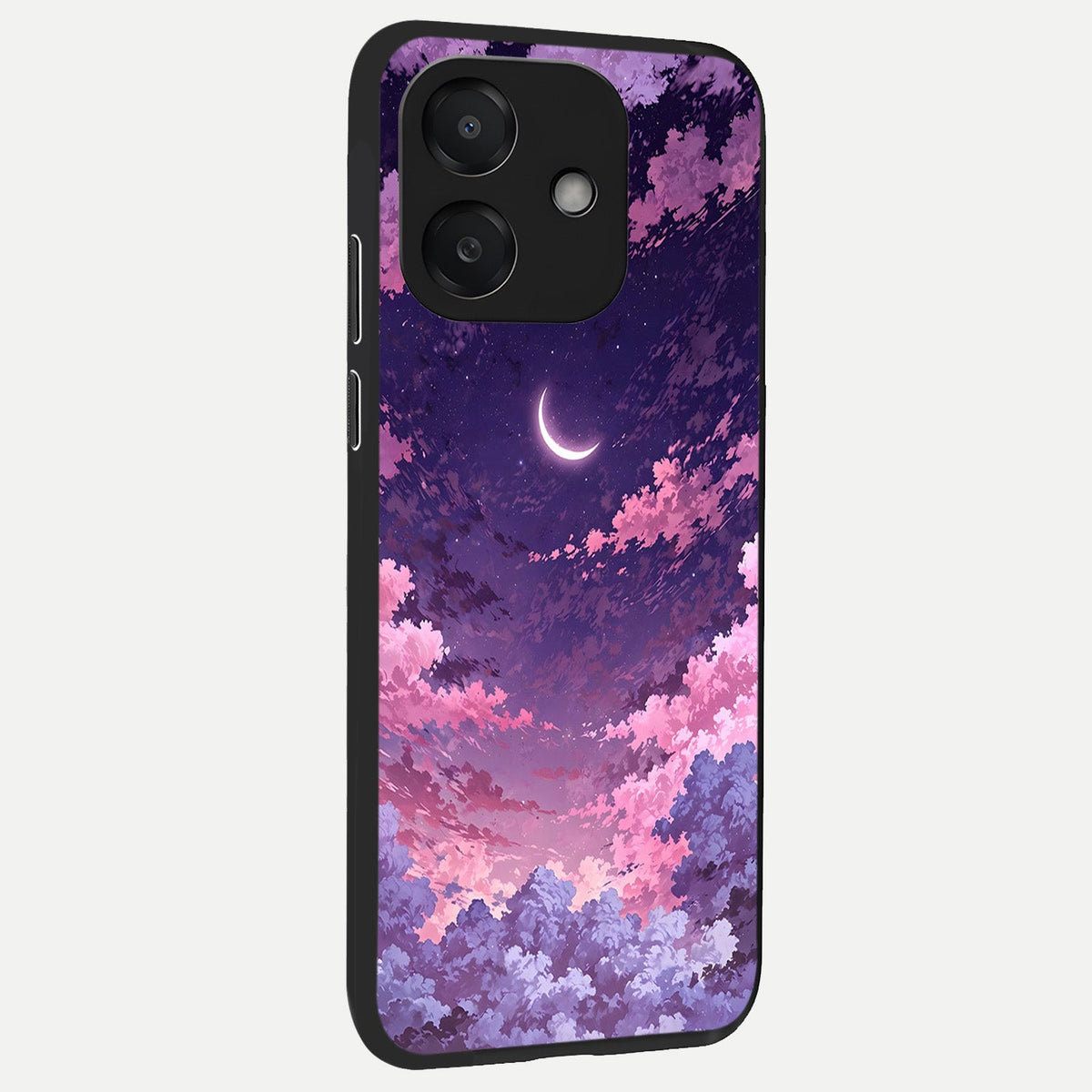  Sky Drift Clouds back cover For Oppo A3x 5G slim fit glass case with vibrant aesthetic design