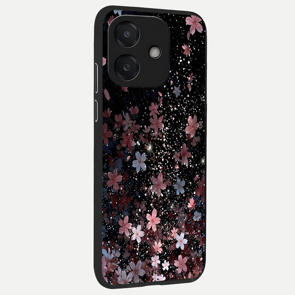  Starlit Flower Dreams back cover For Oppo A3x 5G slim fit glass case with vibrant aesthetic design