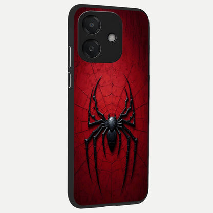  Superhero Web Emblem back cover For Oppo A3x 5G slim fit glass case with vibrant aesthetic design