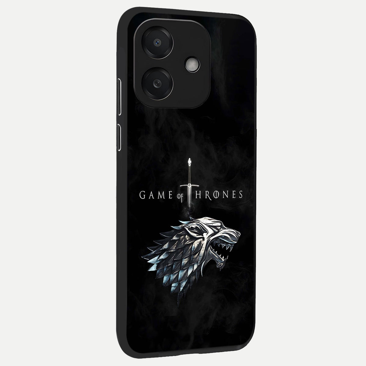  Throne Wolf Legacy back cover For Oppo A3x 5G slim fit glass case with vibrant aesthetic design