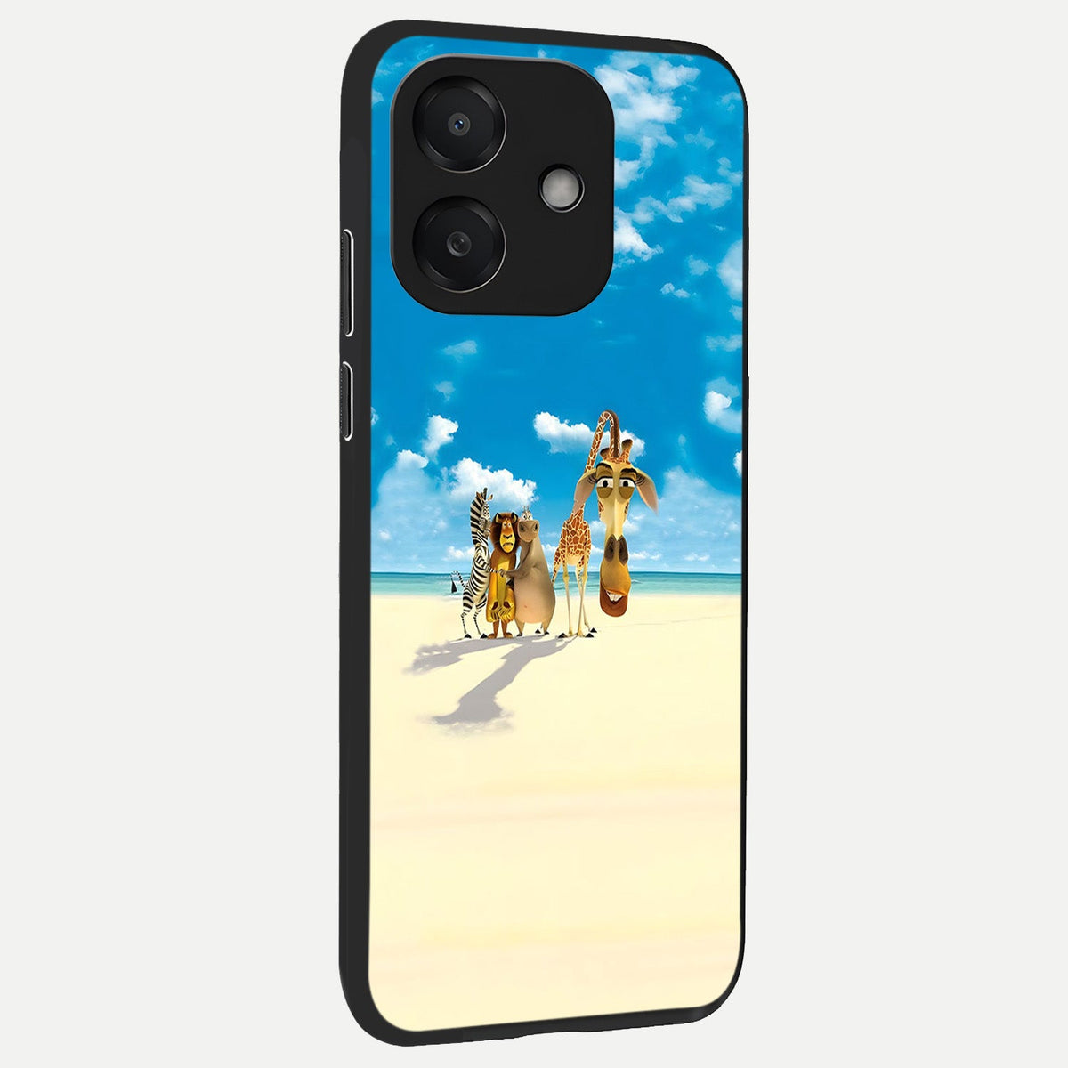  Tropical Fun Squad back cover For Oppo A3x 5G slim fit glass case with vibrant aesthetic design