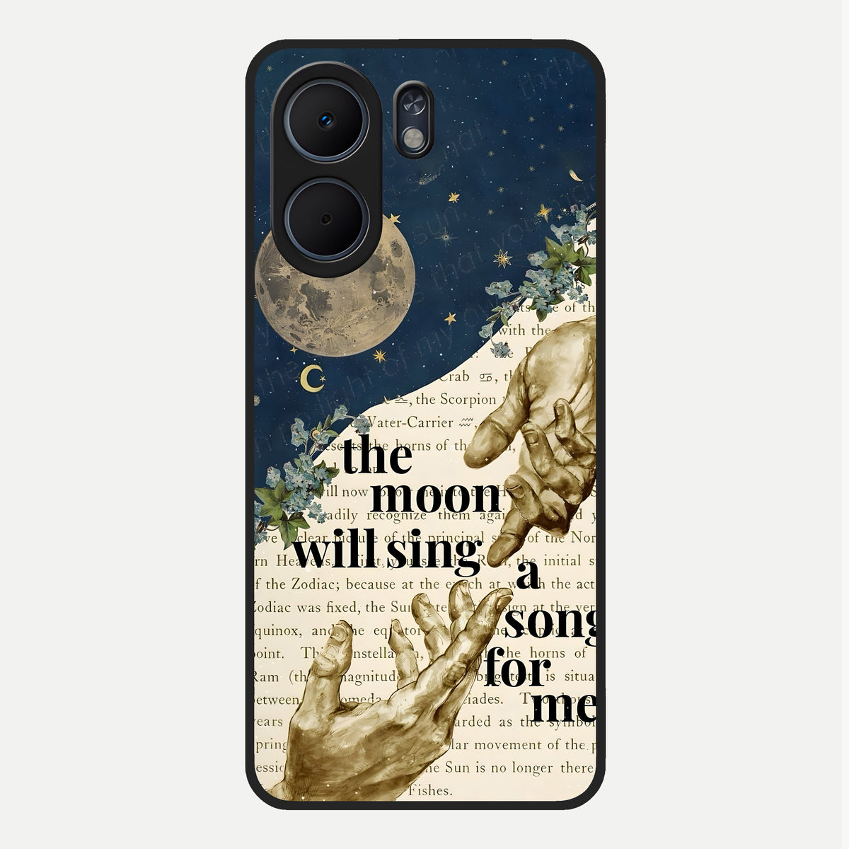  Aesthetic Divine Glass Case For Oppo A5x 5G back cover – full design glossy printed glass finish