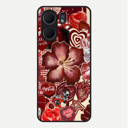  Aesthetic Little Freak Glass Case For Oppo A5x 5G back cover – full design glossy printed glass finish