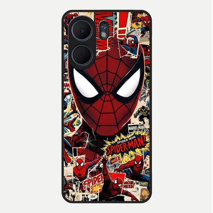  Aesthetic Wonder Spider Glass Case For Oppo A5x 5G back cover – full design glossy printed glass finish