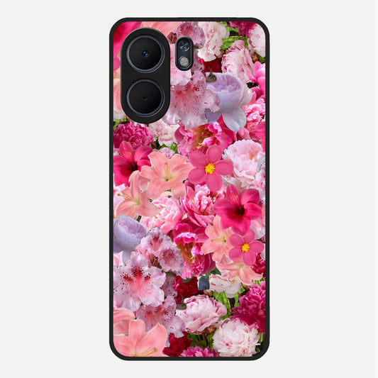  Bloom Crush Fantasy Glass Case For Oppo A5x 5G back cover – full design glossy printed glass finish
