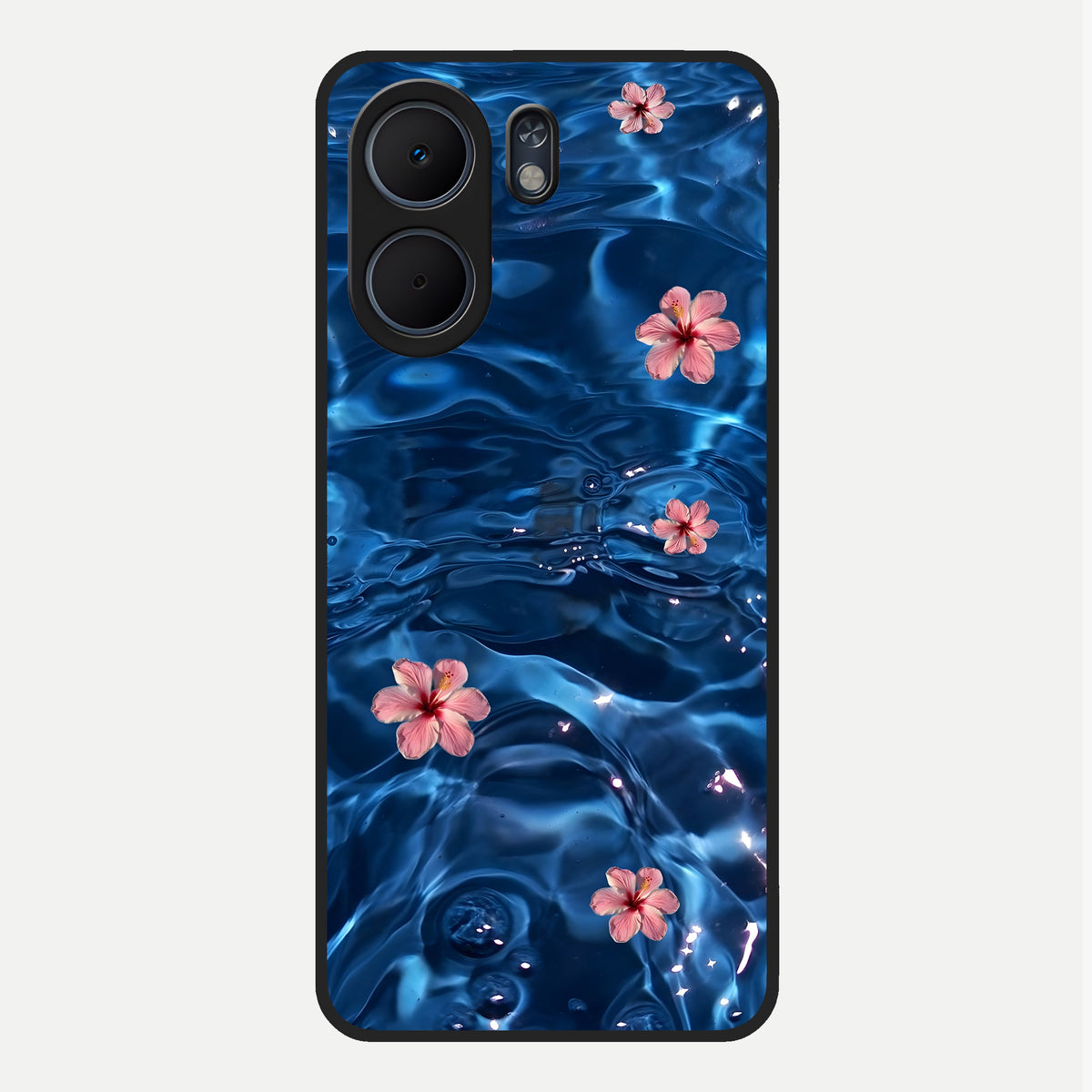  Bloom Thread Art Glass Case For Oppo A5x 5G back cover – full design glossy printed glass finish