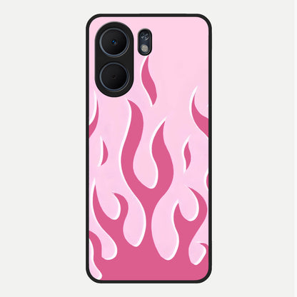  Blush Flame Energy Glass Case For Oppo A5x 5G back cover – full design glossy printed glass finish