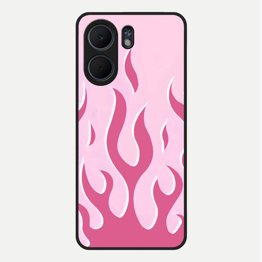  Blush Flame Energy Glass Case For Oppo A5x 5G back cover – full design glossy printed glass finish