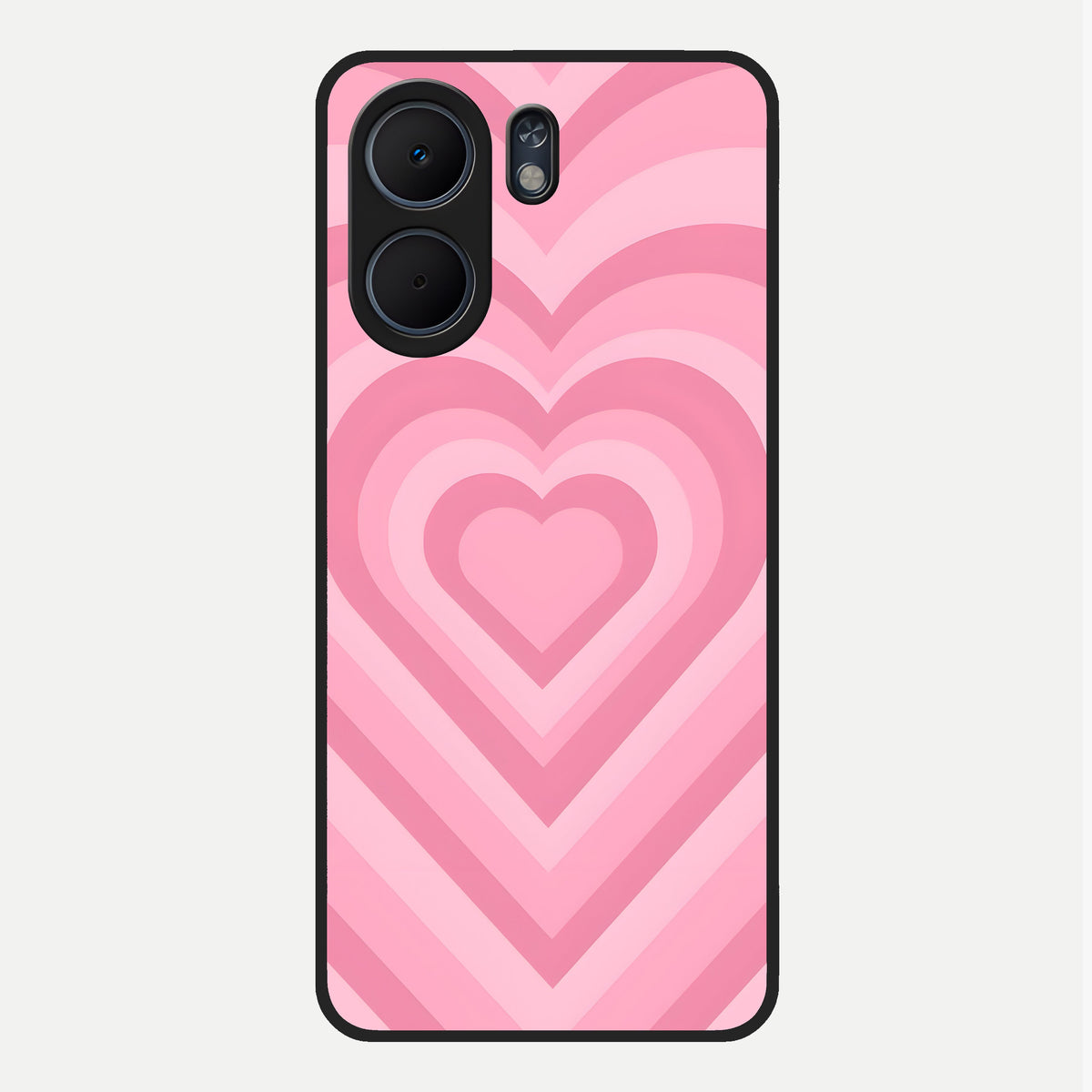  Blush Heart Waves Glass Case For Oppo A5x 5G back cover – full design glossy printed glass finish
