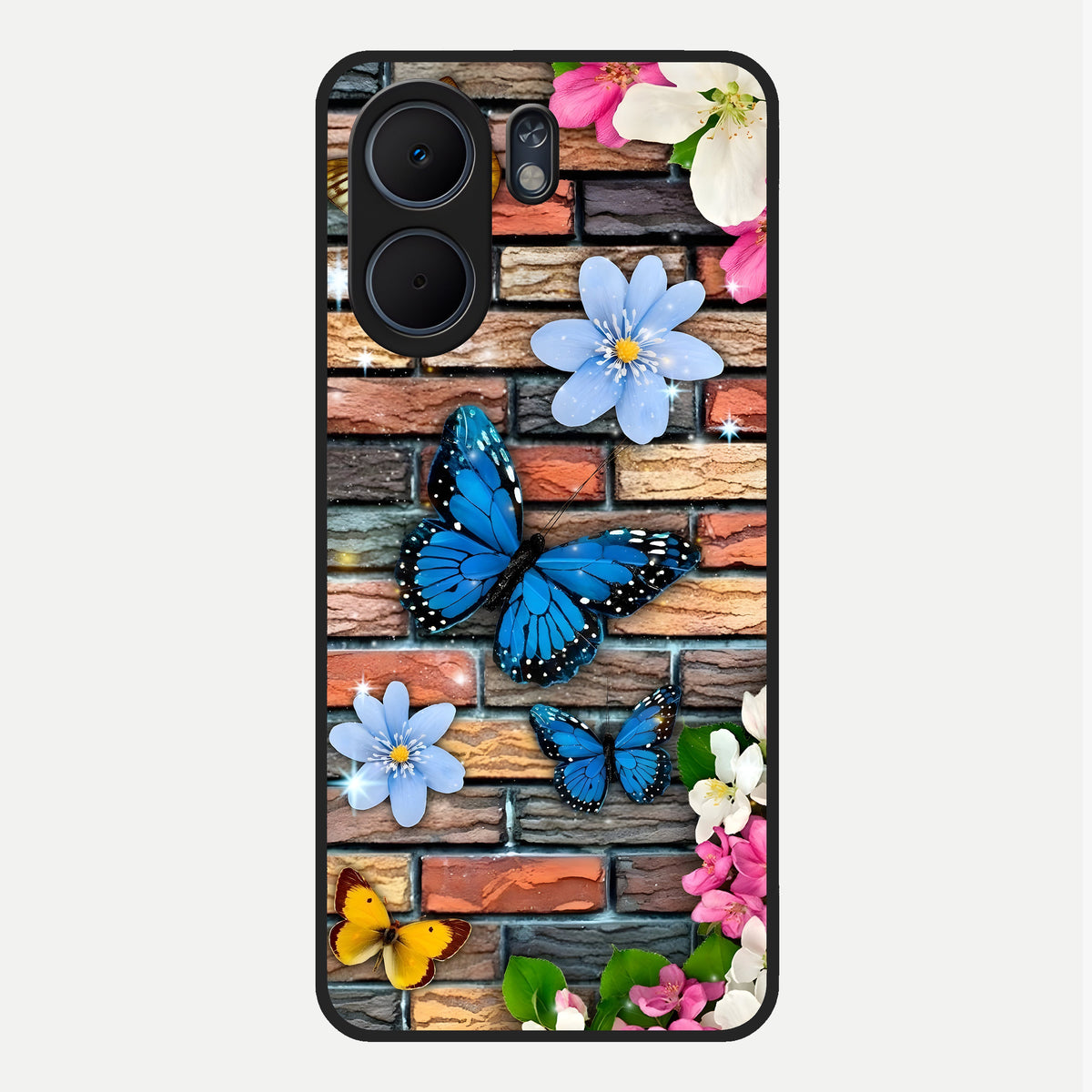  Brick Bloom Flight Glass Case For Oppo A5x 5G back cover – full design glossy printed glass finish