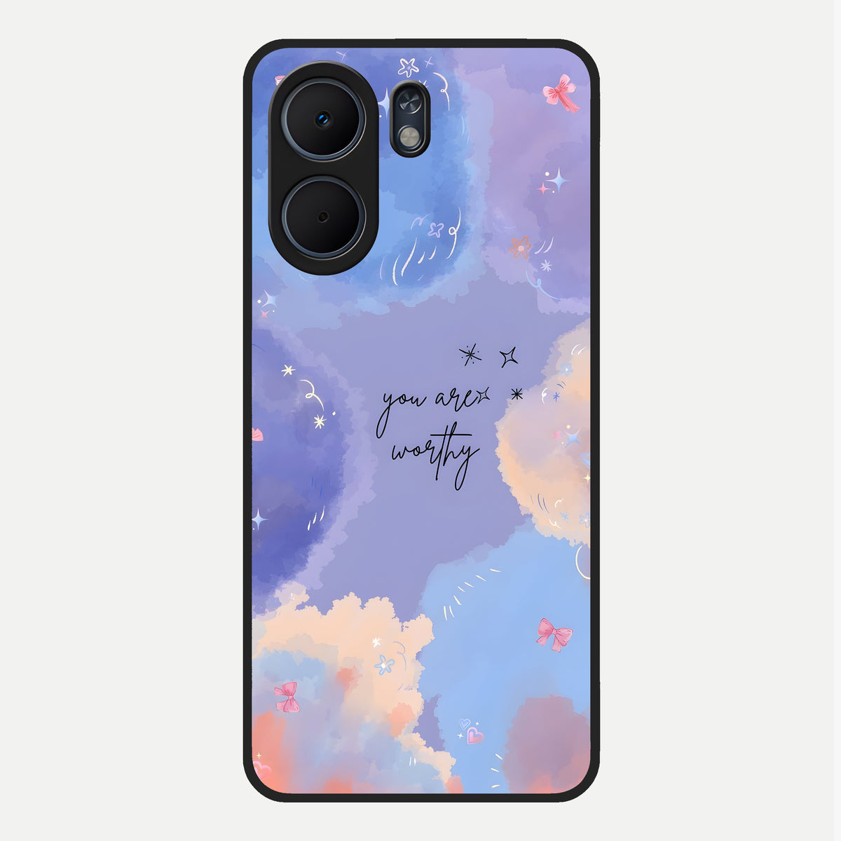  Celestial Cloud Magic Glass Case For Oppo A5x 5G back cover – full design glossy printed glass finish
