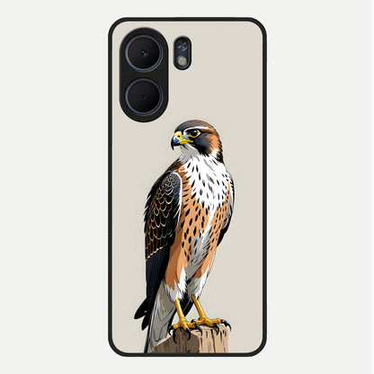  Clever Eagle Glass Case For Oppo A5x 5G back cover – full design glossy printed glass finish