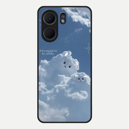  Cloud Bunny Dreams Glass Case For Oppo A5x 5G back cover – full design glossy printed glass finish
