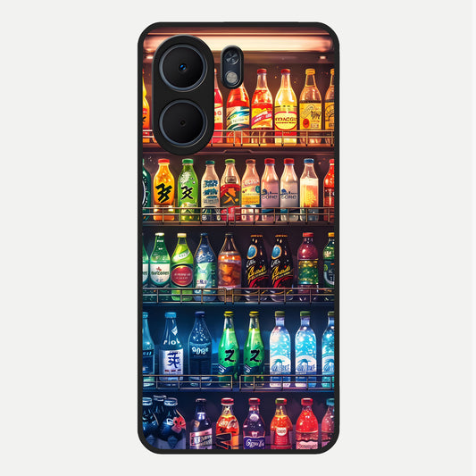  Colorfull Tree Glass Case For Oppo A5x 5G back cover – full design glossy printed glass finish