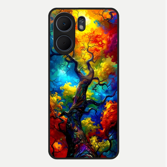  Colorful Soda Bottles Glass Case For Oppo A5x 5G back cover – full design glossy printed glass finish