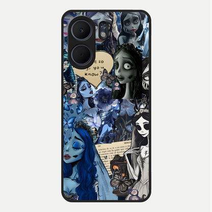  Corpse Bride Posters Glass Case For Oppo A5x 5G back cover – full design glossy printed glass finish