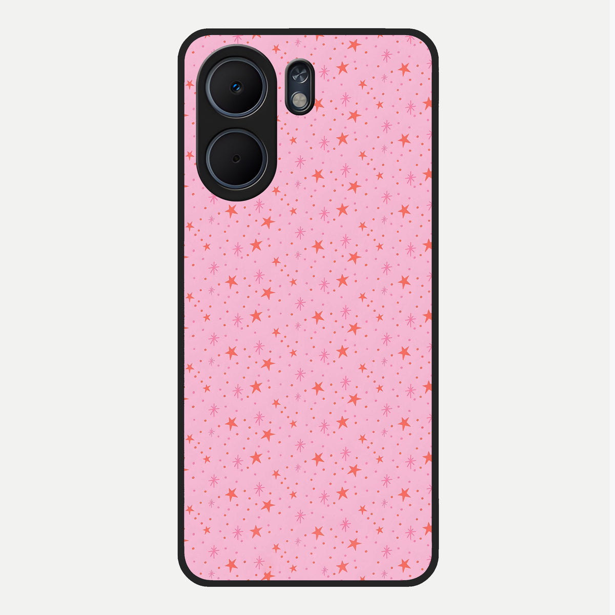  Cosmic Pink Sparkle Glass Case For Oppo A5x 5G back cover – full design glossy printed glass finish