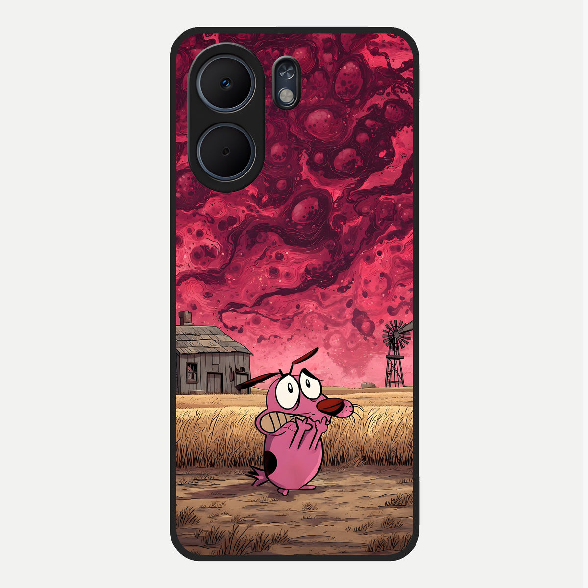  Courage Under Sky Glass Case For Oppo A5x 5G back cover – full design glossy printed glass finish
