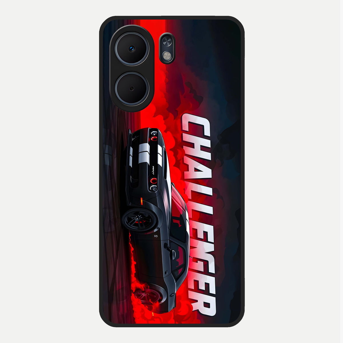  Crimson Challenger Fury Glass Case For Oppo A5x 5G back cover – full design glossy printed glass finish