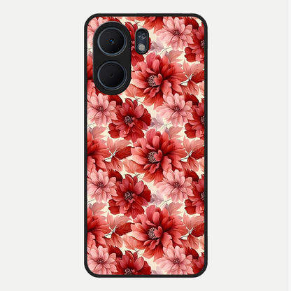  Crimson Love Petals Glass Case For Oppo A5x 5G back cover – full design glossy printed glass finish