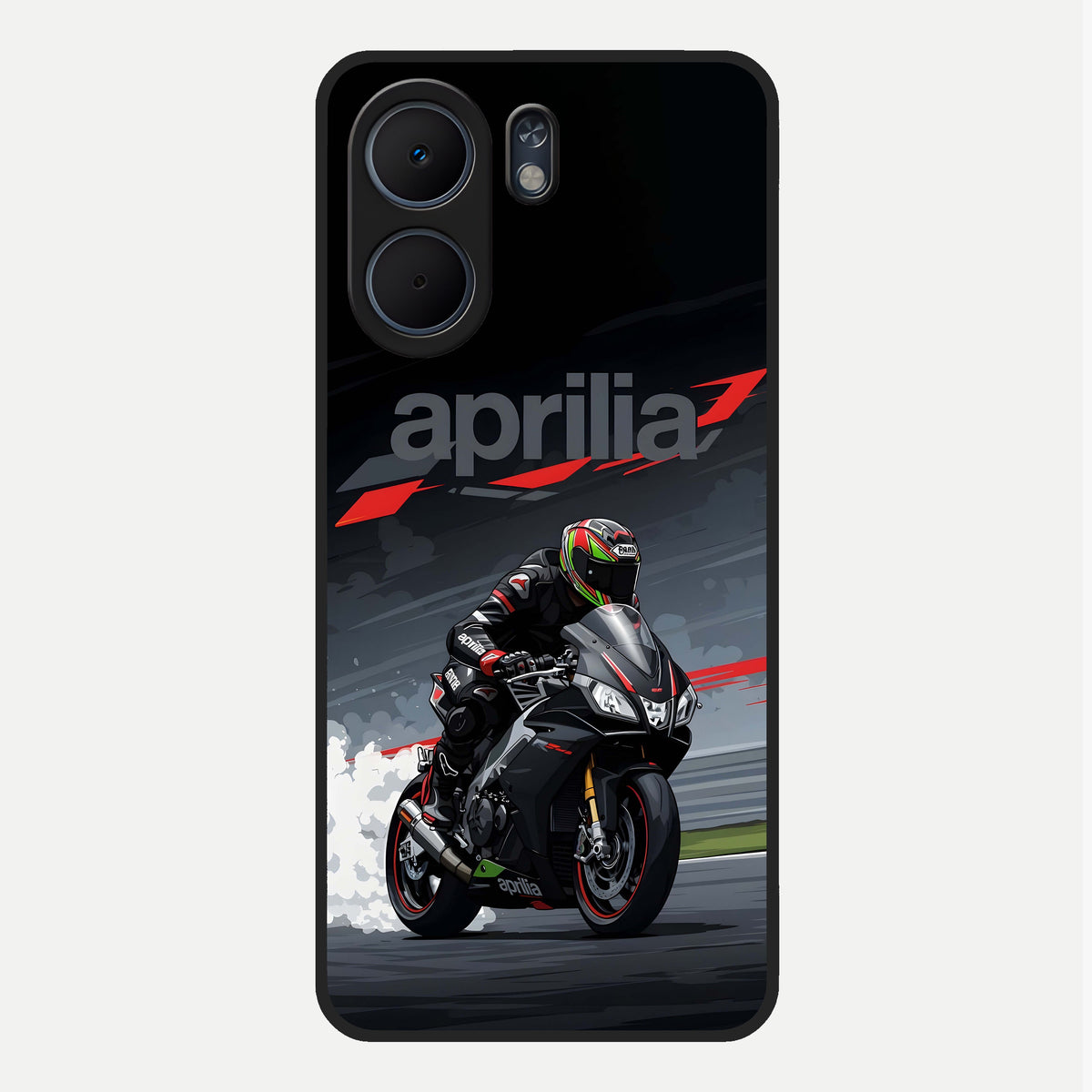  Dark Aprilla Glass Case For Oppo A5x 5G back cover – full design glossy printed glass finish