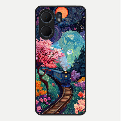  Digital Art Glass Case For Oppo A5x 5G back cover – full design glossy printed glass finish