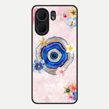  Divine Aura Bloom Glass Case For Oppo A5x 5G back cover – full design glossy printed glass finish