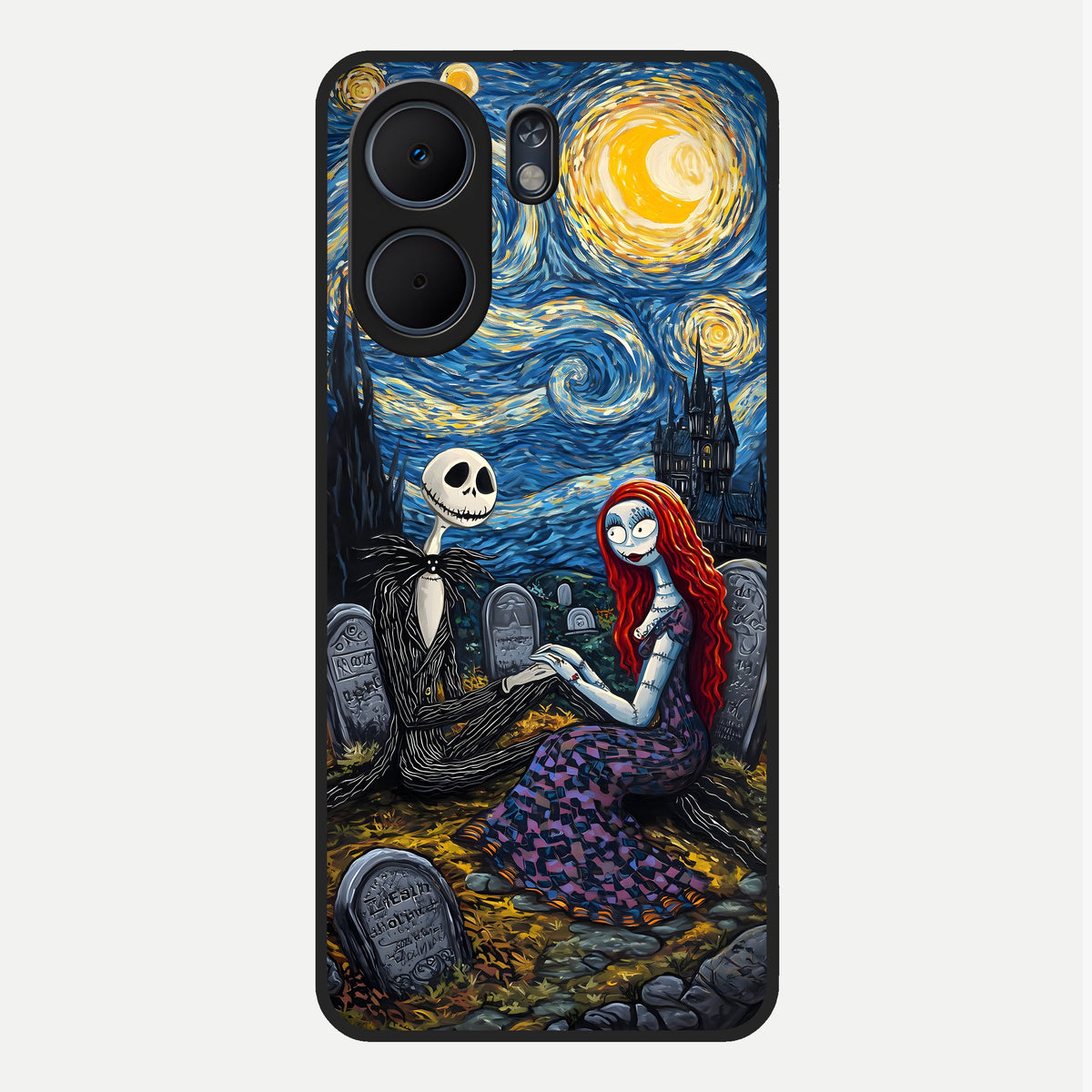  Eternal Night Love Glass Case For Oppo A5x 5G back cover – full design glossy printed glass finish