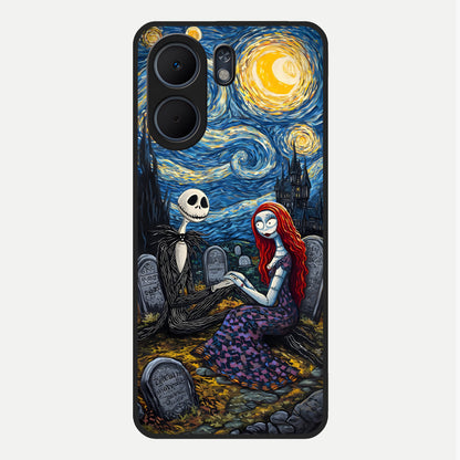  Eternal Night Love Glass Case For Oppo A5x 5G back cover – full design glossy printed glass finish