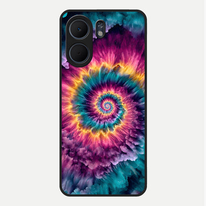  Galactic Spiral Burst Glass Case For Oppo A5x 5G back cover – full design glossy printed glass finish