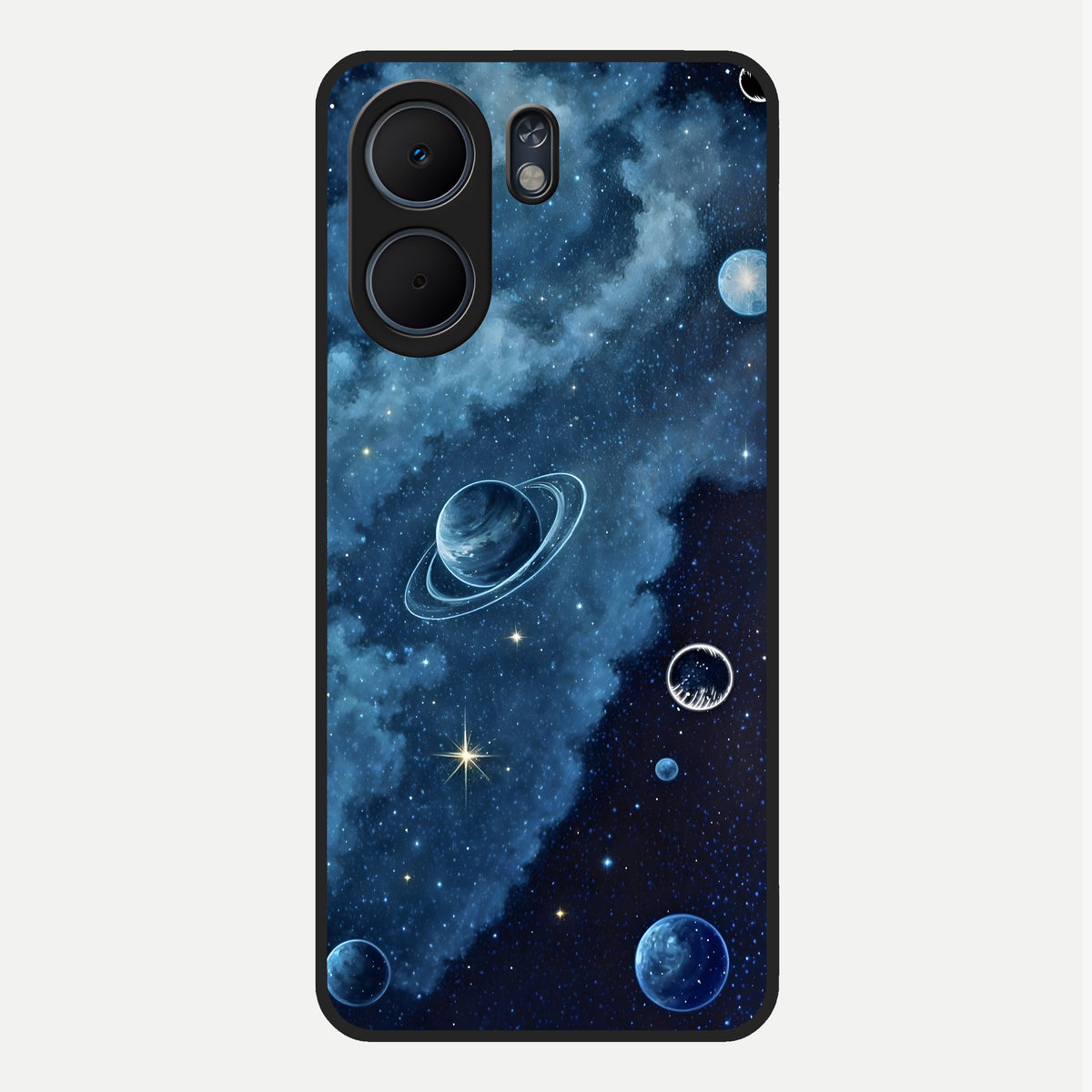  Galaxy Dream Space Glass Case For Oppo A5x 5G back cover – full design glossy printed glass finish