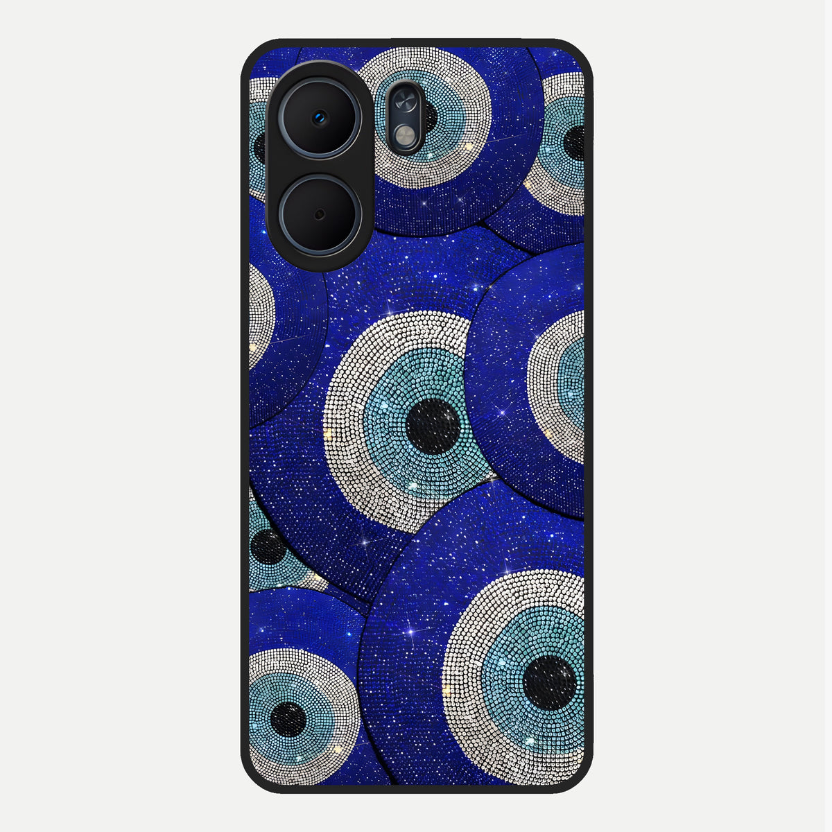  Galaxy Eye Flow Glass Case For Oppo A5x 5G back cover – full design glossy printed glass finish