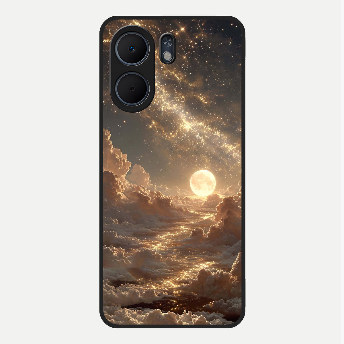  Golden Sky Dream Glass Case For Oppo A5x 5G back cover – full design glossy printed glass finish